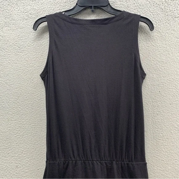 Athleta Westwood Bodycon Dress Black Tiered Waist Ruched Soft Stretch Size XS - Picture 15 of 16